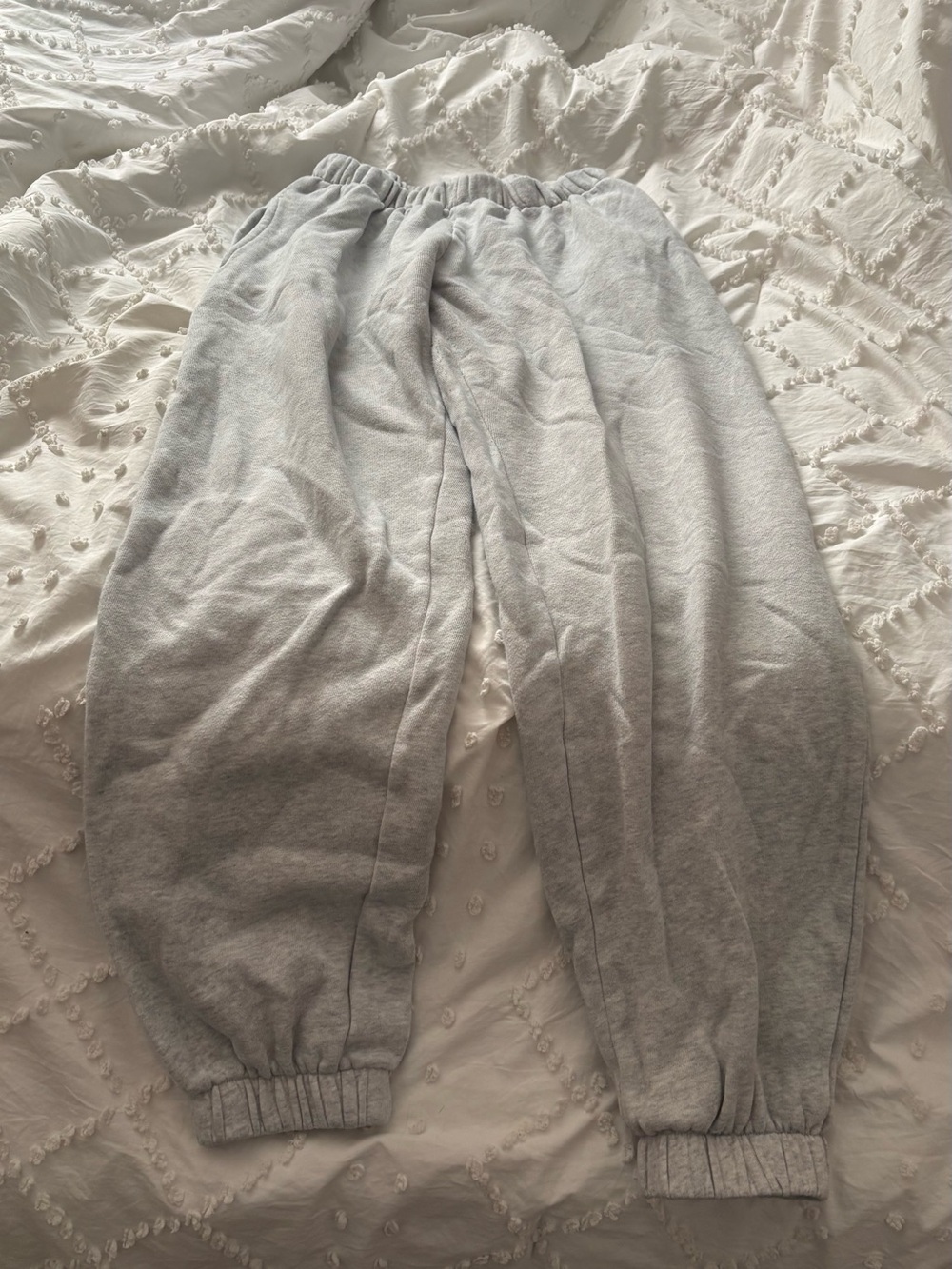 Brandy Melville Light Gray Kids Jogger Sweatpants